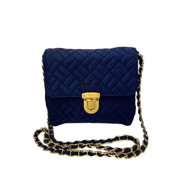 Prada Nylon Saffiano Leather Shoulder Bag - Picture 4 of 10